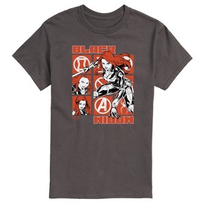 Men's - Marvel - Black Widow Grid Short Sleeve Graphic T-Shirt - 1 of 4