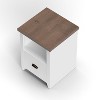 NicBex Wooden File Cabinet with 1 Drawer and Open Shelf Stylish Wooden Top Filing Cabinet Under Desk Storage for Home, Office - 4 of 4