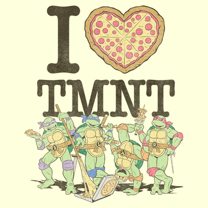 Men's Teenage Mutant Ninja Turtles I Heart TMNT T-Shirt, 2 of 5