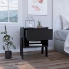 NicBex 1 Drawer Nightstand with Handle Free Design,Bedside Table with Open Shelf and Wooden Legs,Modern Side Table for Bedroom - 2 of 4