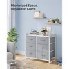 SONGMICS Kids Dresser with 6 Drawers Boys Girls Dresser for Baby with Water-Resistant Changing Table Storage Organizer Cabinet - 3 of 4