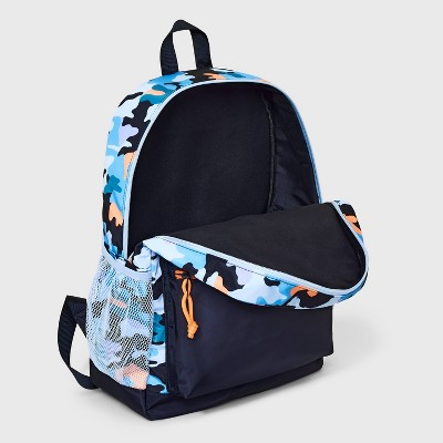 Kids&#39; Backpack with Camouflage - Cat &#38; Jack&#8482; Blue/Orange_0