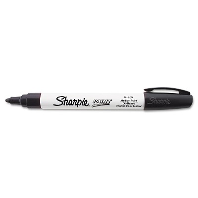 Sharpie Permanent Paint Marker Medium Point Black 35549