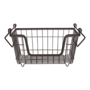 Metal Basket Black Square Small 11X11X6 - 1 of 4