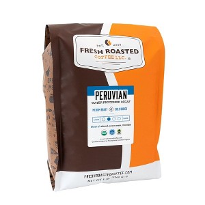Fresh Roasted Coffee, Organic Peruvian Decaf, Medium Roast Ground Coffee - 5lb - 1 of 4