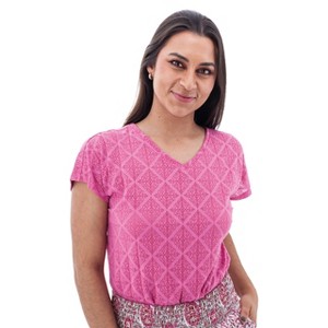 Aventura Clothing Women's Maitland V-Neck Burnout Top - 1 of 4