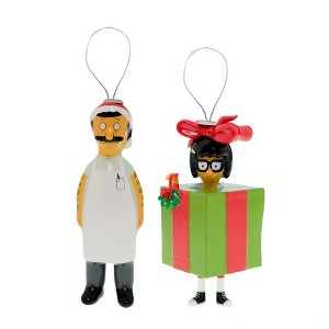 Bob's Burgers Tina and Bob Tree Ornaments 2ct - 1 of 4