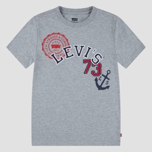 Levi's® Boys' Short Sleeve Sailing Graphic T-Shirt - Heather Gray - 1 of 4