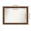 Amanti Art Ridge Non-Beveled Framed Bathroom Vanity Wall Mirror - 3 of 4