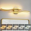 KAISITE 24in Dimmable LED Bathroom Vanity Light 5CCT Modern Wavy Bar Over Mirror Lighting - 2 of 4