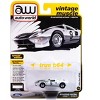 1964 Ford GT40 #9 White with Black Hood and Stripes "Vintage Muscle" Series 1/64 Diecast Model Car by Auto World - 3 of 3