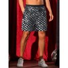 Lars Amadeus Men's Elastic Waist Disco Argyle Shiny Sequin Shorts - 2 of 4