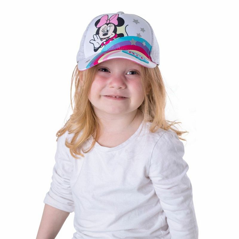 Disney Minnie Mouse Girls Baseball Hat for  Ages 2-4, Kids Baseball Cap, 2 of 4