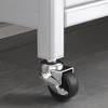 DOMETOUR Carbon Steel Kitchen Storage Cabinet, Microwave Stand, Bakers Racks for Kitchens with Storage, Transparent Flap Door Design - 4 of 4