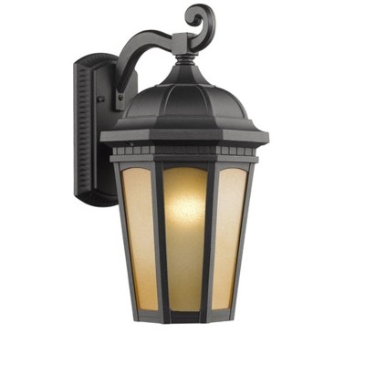 Chloe Lighting Telsa Transitional 1 Light Black Outdoor Wall Sconce 13" Height