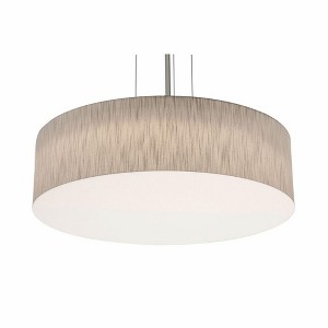 AFX Anton 1 - Light Pendant in  Satin Nickel/Jute - 1 of 2