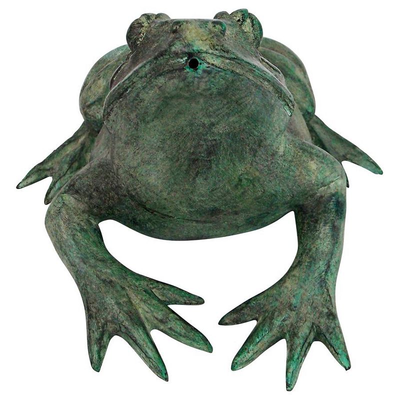Design Toscano Medium Bull Frog Cast Bronze Garden Statue, 2 of 9