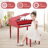 Infans 30-Key Classic Baby Grand Piano Toddler Toy Wood w/ Bench & Music Rack Red - 4 of 4