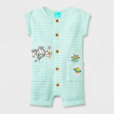 Image of Baby Boys' Disney Toy Story Romper - Green 3-6M
