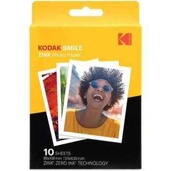 Kodak 3.5x4.25 inch Premium Zink Print Photo Paper  Compatible with Kodak Smile Classic Instant Camera