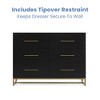 Delta Children Jade 6 Drawer Dresser with Interlocking Drawers, Ebony with Melted Bronze - 4 of 4
