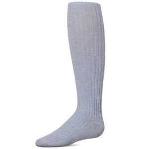 Memoi Girls Ribbed Cotton Blend Sweater Tights - 1 of 2