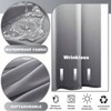 No Hook Shower Curtain with Snap in Liner Ombre Hotel Fabric Bath Curtain Mesh Top Waterproof Washable 71x74 Inch - 4 of 4