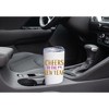 100 North 20 Ounce Stainless Steel On the Go Travel Tumbler With Push Top Lid, Cheers to the New Year White - 3 of 4