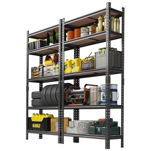 Storage Shelves 5 Tier Garage Shelving Heavy Duty Adjustable Metal Shelving Unit, Garage Shelves for Basement - 1 of 4