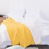 Cotton Cable Knit Blanket, Soft Warm Fleece Blanket for Couch & Bed Decor - NTBAY - 4 of 4