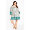 Women's Plus Size Aurora Mini Dress - gardenia | CITY CHIC - 2 of 4