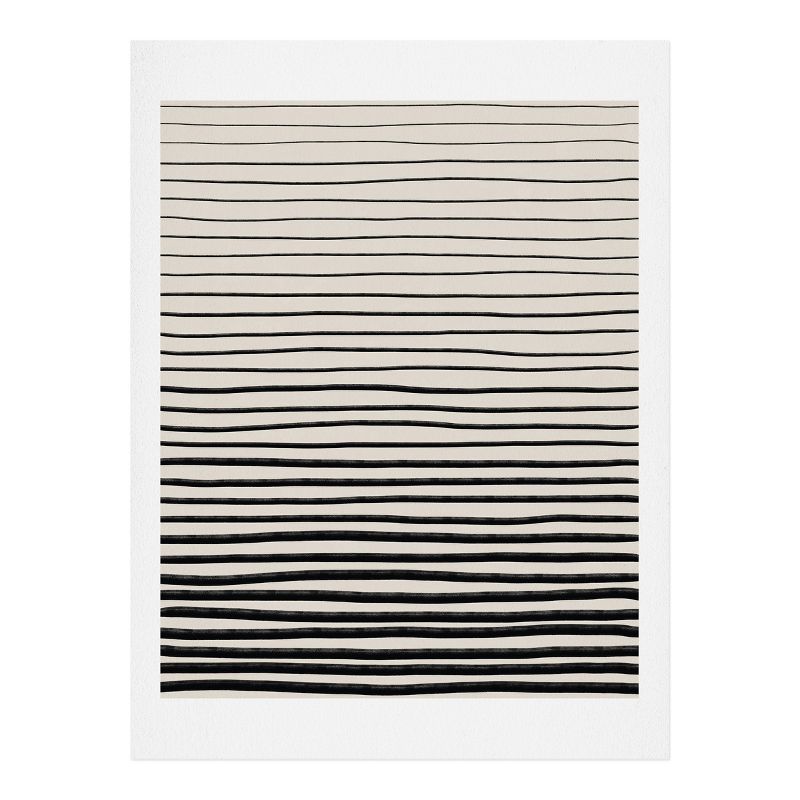 Alisa Galitsyna Black Horizontal Lines Art Print & Hanger- 8" x 10" - Society6, 2 of 3