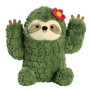 Aurora Medium Cactus Sloth Cactus Kingdom Whimsical Stuffed Animal Green 10" - 1 of 4