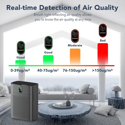 Morento Black HEPA Air Purifier for Large Rooms