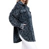 Women's Vintage Washed Leopard Corduroy Buttoned Jacket - BiBi - 2 of 3