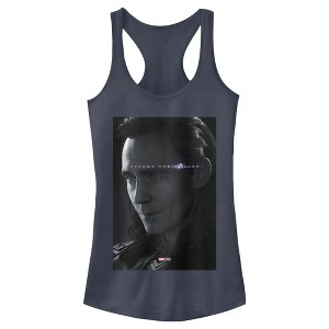 Juniors Womens Marvel Avengers: Endgame Loki Poster Racerback Tank Top - 1 of 3