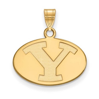 Black Bow Jewelry 14k Yellow Gold Brigham Young Cougars NCAA Small Pendant