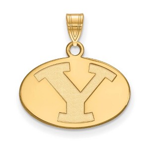 Black Bow Jewelry 14k Yellow Gold Brigham Young Cougars NCAA Small Pendant - 1 of 3