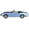 1966 Ferrari 365 California Convertible S/N 08347 "Geneve Motor Show" Light Blue Metallic w/DISPLAY CASE 1/18 Model Car by BBR - 4 of 4