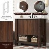 Dexmalle Dark Brown 36" Modern Bathroom Vanity with Rectangle Ceramic Sink - 4 of 4