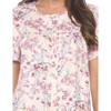 Casual Nights Women's Snap Front Smock Cobbler Woven Scrub Apron Top with Pockets - Blue Plaid - 3X-Large - 4 of 4