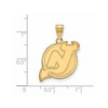 Black Bow Jewelry 14k Yellow Gold New Jersey Devils NHL Large Pendant - 2 of 3