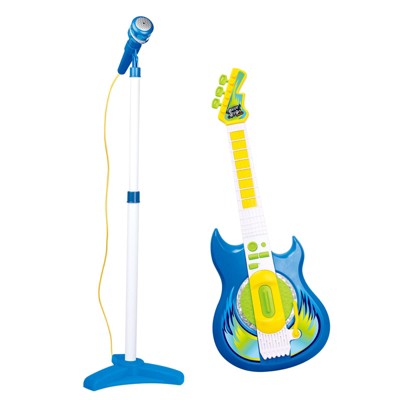 Contixo Kids Guitar Set with Microphone, Dual Play Modes, Bluetooth-Compatible Musical Toy, Ages 3+