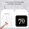 Big Dot of Happiness Adult 70th Birthday - Gold - Happy Birthday Giant Greeting Card - Big Shaped Jumborific Card - 3 of 4