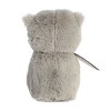 ebba Small Owlet Rattle Eco ebba Eco-Friendly Baby Stuffed Animal Gray 6" - 4 of 4