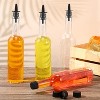 10 Sets 15oz Plastic Liquor Bottles with Pourers, Plastic Long Neck Syrup Bottles with Pourer and Caps - 4 of 4