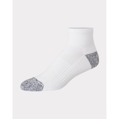 Hanes Toddler Boys' 6pk Pure Comfort With Organic Cotton Solid Ankle Socks  - White/gray 4t-5t : Target