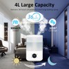 SUGIFT 4L Cool Mist Humidifiers,  Humidifier for Smart App & Voice Control  for Bedroom Large Room Home, White - 2 of 4
