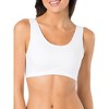 Fruit of the Loom Women's Tank Style Cotton Sports Bra 6-Pack - 2 of 4