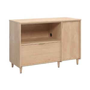 Clifford Place Office Credenza Natural Maple - Sauder: Media Stand with Adjustable Shelf & File Storage - 1 of 4